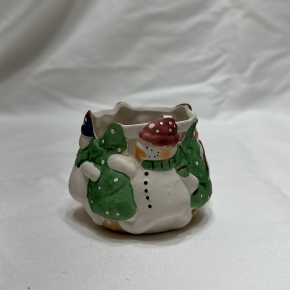 Snowman candle holder - Picture 2 of 7